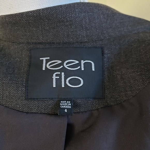 Teenflo Three Button Single-Breasted Blaze Gray Size 4 - Picture 7 of 9